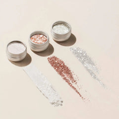 Glitters and effect powders trios